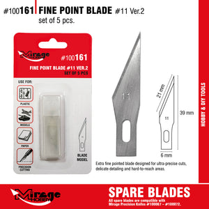 Mirage 100161 Fine Point Point Blade (5 pcs) – Bild 2