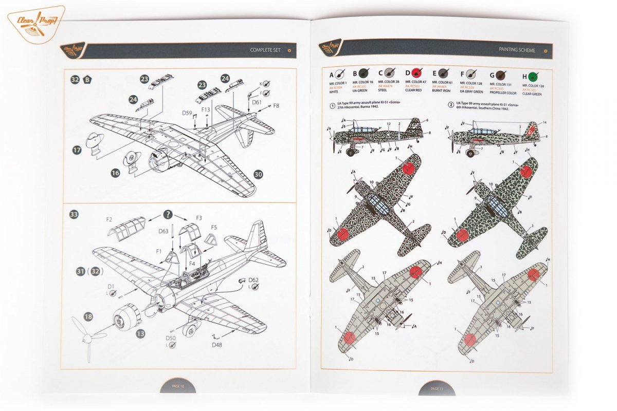 Clear Prop! CP72011 Ki-51 Sonia ADVANCED KIT 1/72 – immagine 9
