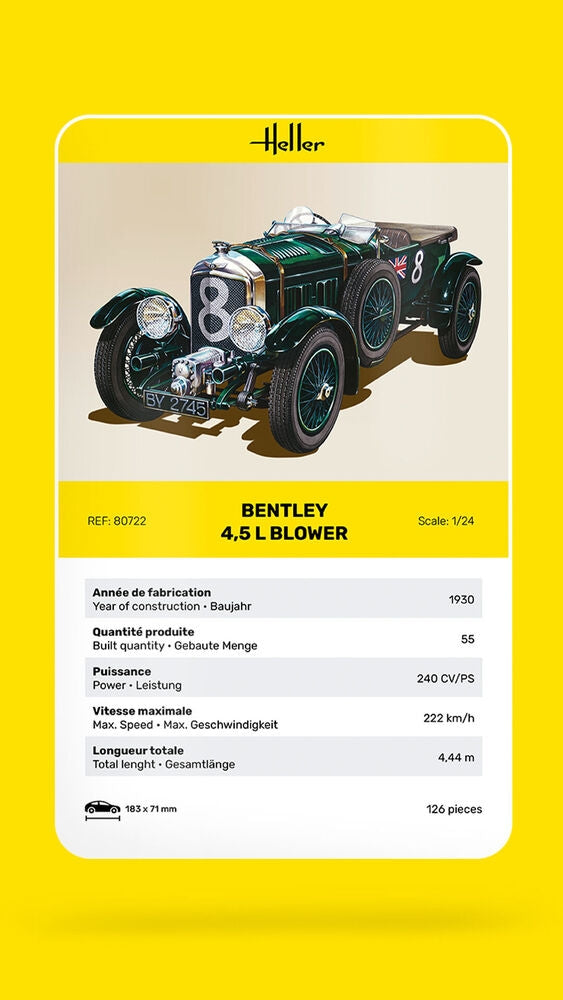 Heller 80722 Bentley 4.5 L Blower 1/24 – image 3