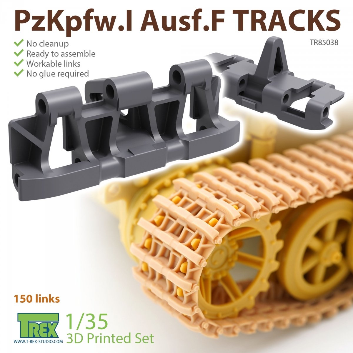T-Rex Studio TR85038 PzKpfw.I Ausf.F Pistes 1/35