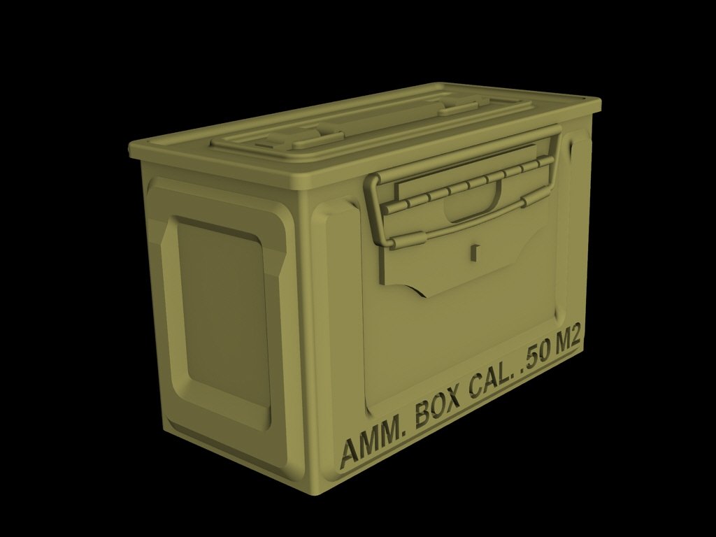 Panzer Art RE35-394 Boîtes de munitions américaines pour munitions de calibre .5 (motif métallique) 1/35
