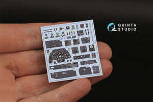 Quinta Studio QD48311 Bf 110C/D 3D-Printed &amp;amp; colored Interior on decal paper (Eduard) 1/48 – image 3