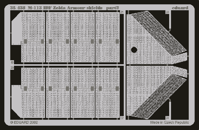Eduard 35438 M-113 IDF Zelda armour shields 1/35 Academy – immagine 2