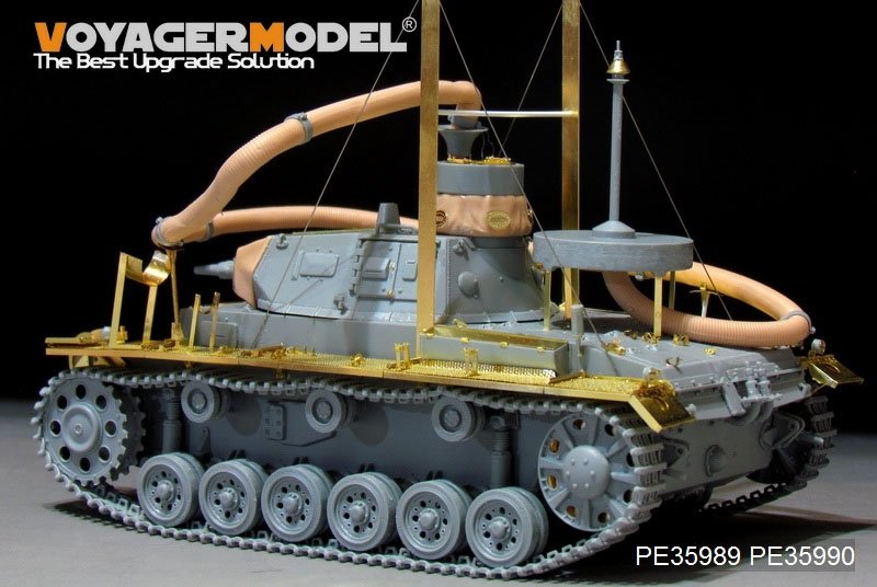 Voyager Model PE35989 WWII German Pz.KPfw.III (T)Ausf.F &amp;quot;Operation Seelowe&amp;quot; Basic For DRAGON 6877/6717 1/35 – zdjęcie 11