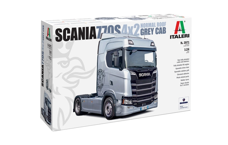 Italeri 3971 Scania S770 4x2 Normal Roof "Grey Cab" 1/24