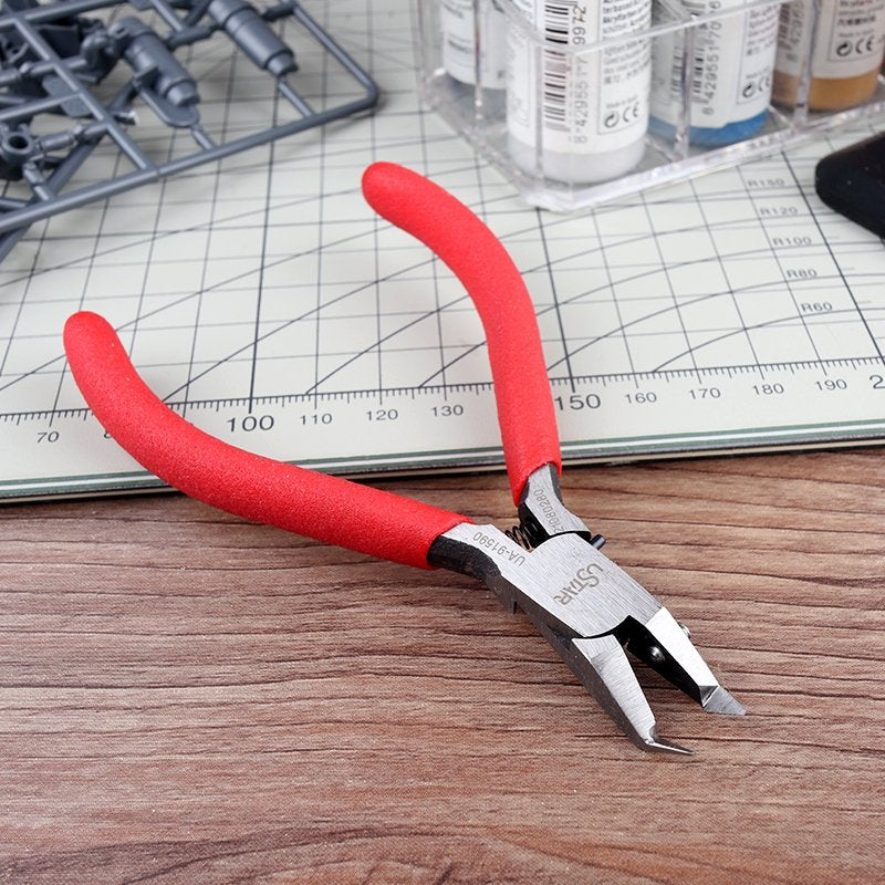 U-Star UA-91590 Ultra thin single edge curved nose cutting pliers - Ultra cienkie szczypce tnące z zakrzywionym noskiem o pojedynczej krawędzi – immagine 2