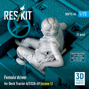 RESKIT RSF72-0065 Female driver for Deck Tractor A/S32A-49 (scene 1) (1 pcs) (3D Printed) 1/72 – Bild 3