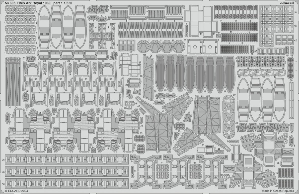 Eduard BIG5372 HMS Ark Royal 1939 I LOVE KIT 1/350 – immagine 3