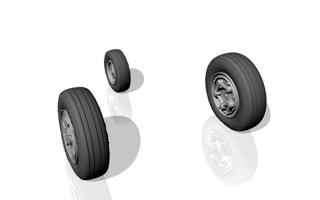 Armory Models AW48314 F-22 Raptor wheels w/ weighted tyres 1/48 – zdjęcie 3
