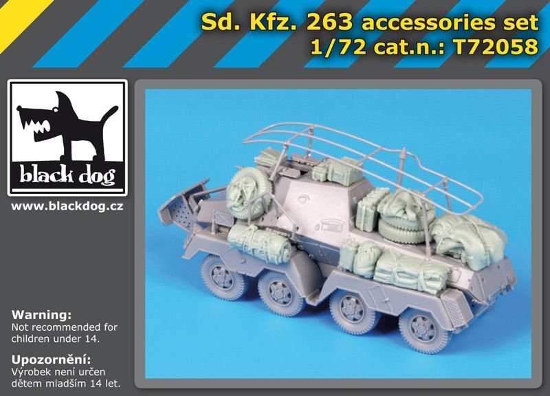 Black Dog T72058 Sd Kfz 263 accessories set for Dragon 1/72 – zdjęcie 2