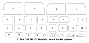 Trumpeter 01069 PHL-03 Multiple Launch Rocket System 1/35 – imagen 14