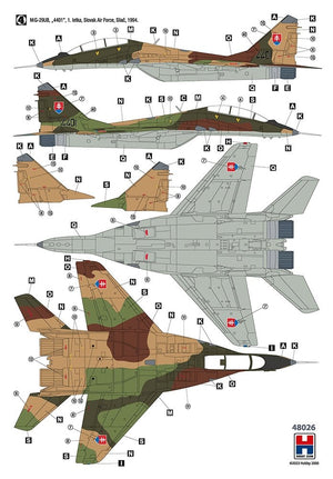 Hobby 2000 48026 MiG-29UB Czech &amp;amp; Slovak Air Force 1/48 – Bild 5