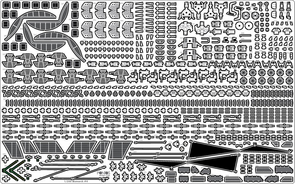 Pontos 27001F1 BISMARCK 1941 Detail Up Set Advanced 1/200 – Bild 15