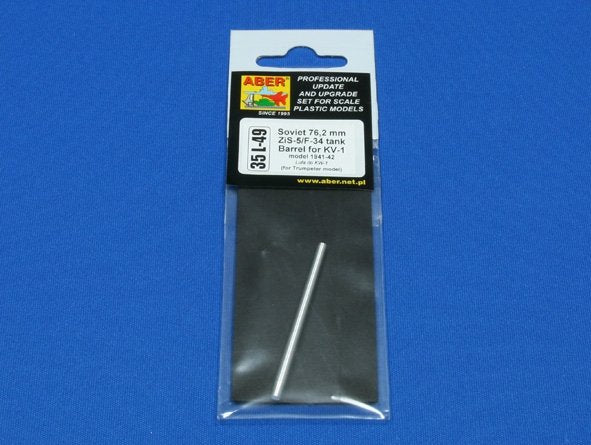 Aber 35L-049 Soviet 76,2 mm ZiS-5/F-34 tank barrel for KV-1 - early model 1/35 – Bild 3