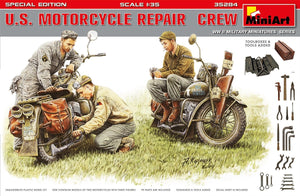 MiniArt 35284 ÉQUIPE DE RÉPARATION DE MOTO AMÉRICAINE. ÉDITION SPÉCIALE 1/35