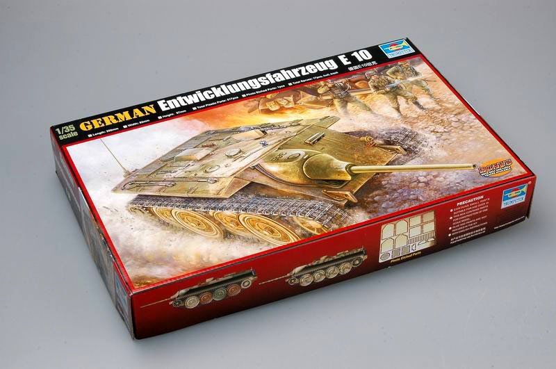 Trumpeter 00385 German Entwicklungsfahrzeug E 10 Hetzer 1/35 – zdjęcie 2