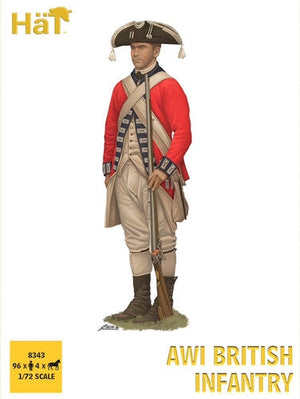 Hat 8343 American War of Independence - British Infantry (96 Figures) 1/72