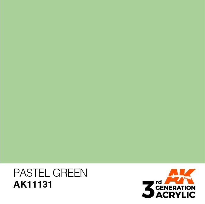 AK Interactive AK11131 VERT PASTEL – PASTEL 17ml 