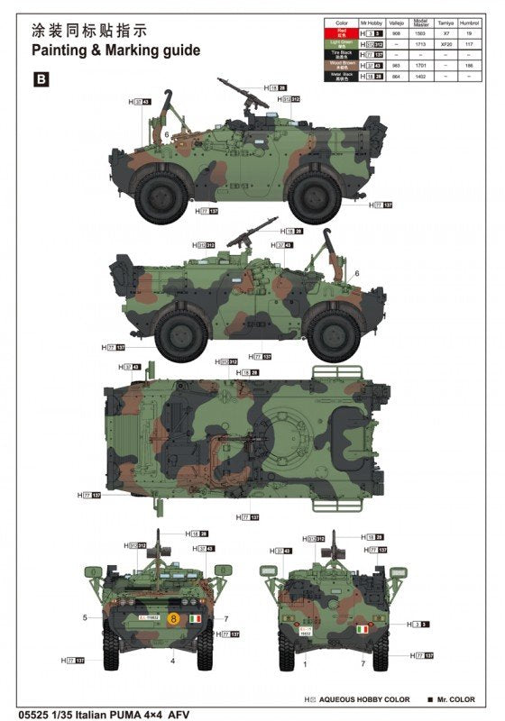 Trumpeter 05525 Italian PUMA 4x4 AFV 1/35 – imagen 5