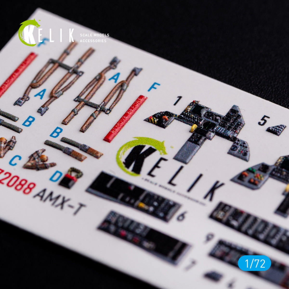KELIK K72088 AMX-T interior 3D decals for Italeri kit 1/72 – zdjęcie 4