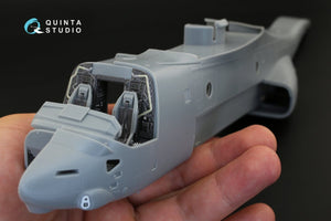 Intérieur imprimé en 3D et coloré sur papier décalcomanie Quinta Studio QD48182 MV-22 Osprey (pour kit HobbyBoss) 1/48 – image 6