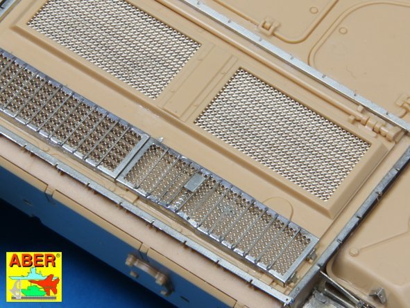 Aber 35G28 Grilles for Russian tank T-55 also Tiran 5 1/35 – immagine 6