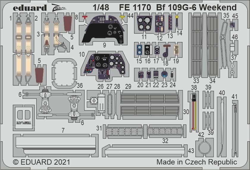 Eduard FE1170 Bf 109G-6 Weekend EDUARD 1/48