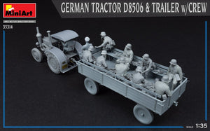 MiniArt 35314 GERMAN TRACTOR D8506 &amp;amp; TRAILER w/CREW 1/35 – imagen 6