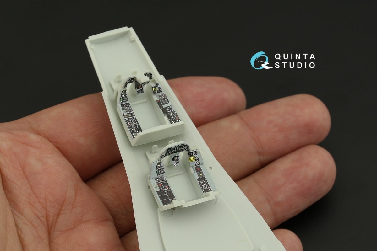 Quinta Studio QD72058 F-16D 3D-Printed &amp;amp; coloured Interior on decal paper (Revell) 1/72 – immagine 8