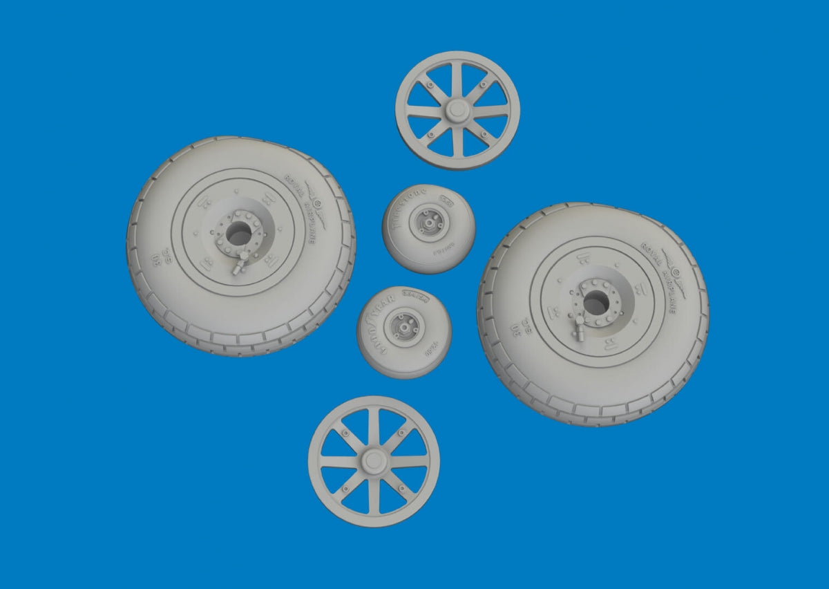 Eduard 6481059 P-40E wheels block tread Eduard 1/48 – image 3