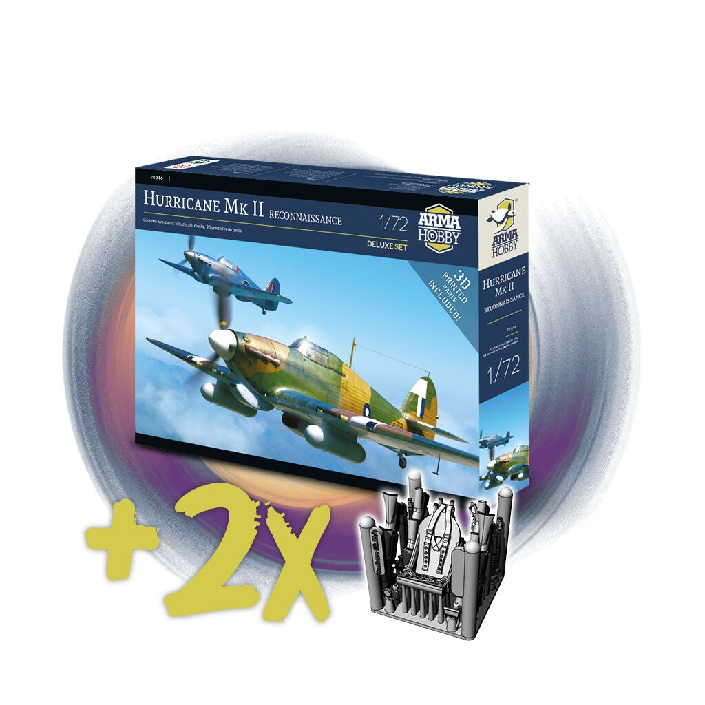 Arma Hobby 70046 Hurricane Mk II Reconnaissance Deluxe Set 1/72 – immagine 3