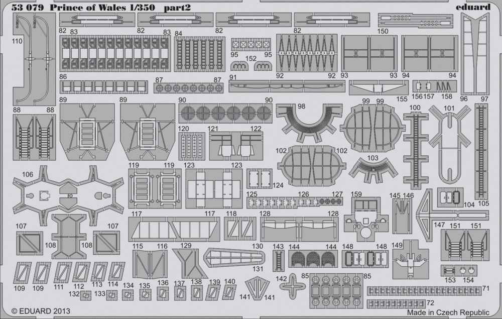 Eduard 53079 Prince of Wales 1/350 Tamiya – immagine 2