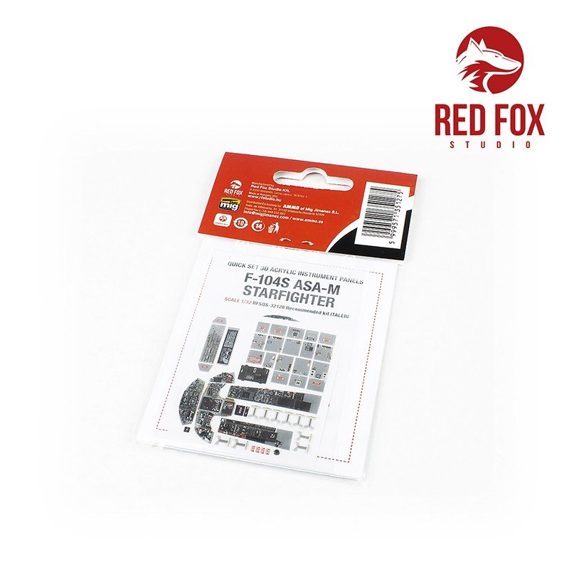 Red Fox Studio QS-32128 F-104S ASA M Starfighter (for Italeri kit) 1/32 – immagine 2