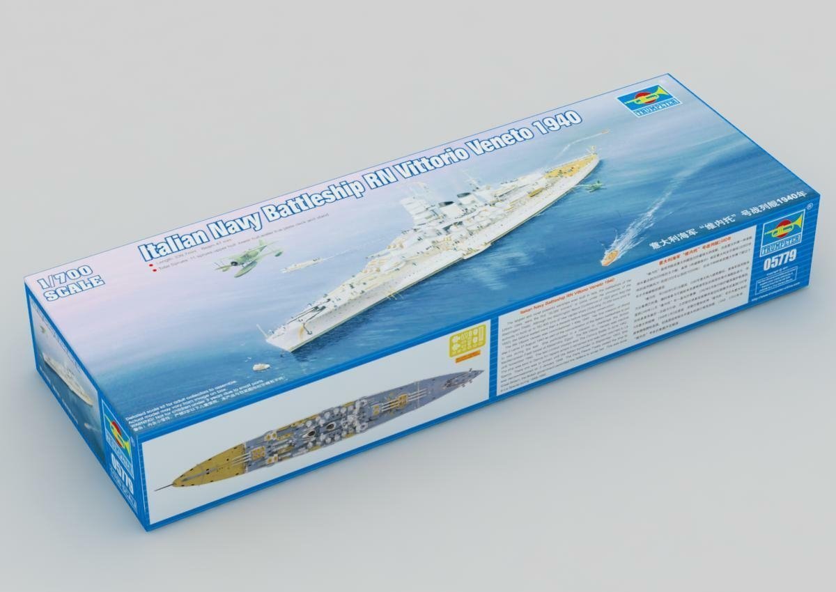 Trumpeter 05779 Italian Navy Battleship RN Vittorio Veneto 1940 1/700 – Bild 2