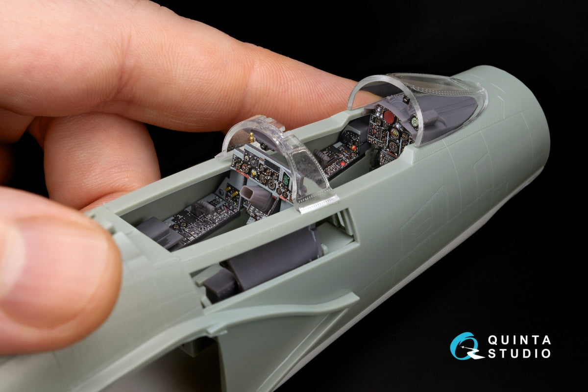 Quinta Studio QDS+48488 F-4D early Phantom II 3D-Printed &amp;amp; coloured Interior on decal paper (Academy) (Small version) (with 3D-printed resin parts) 1/48 – immagine 13