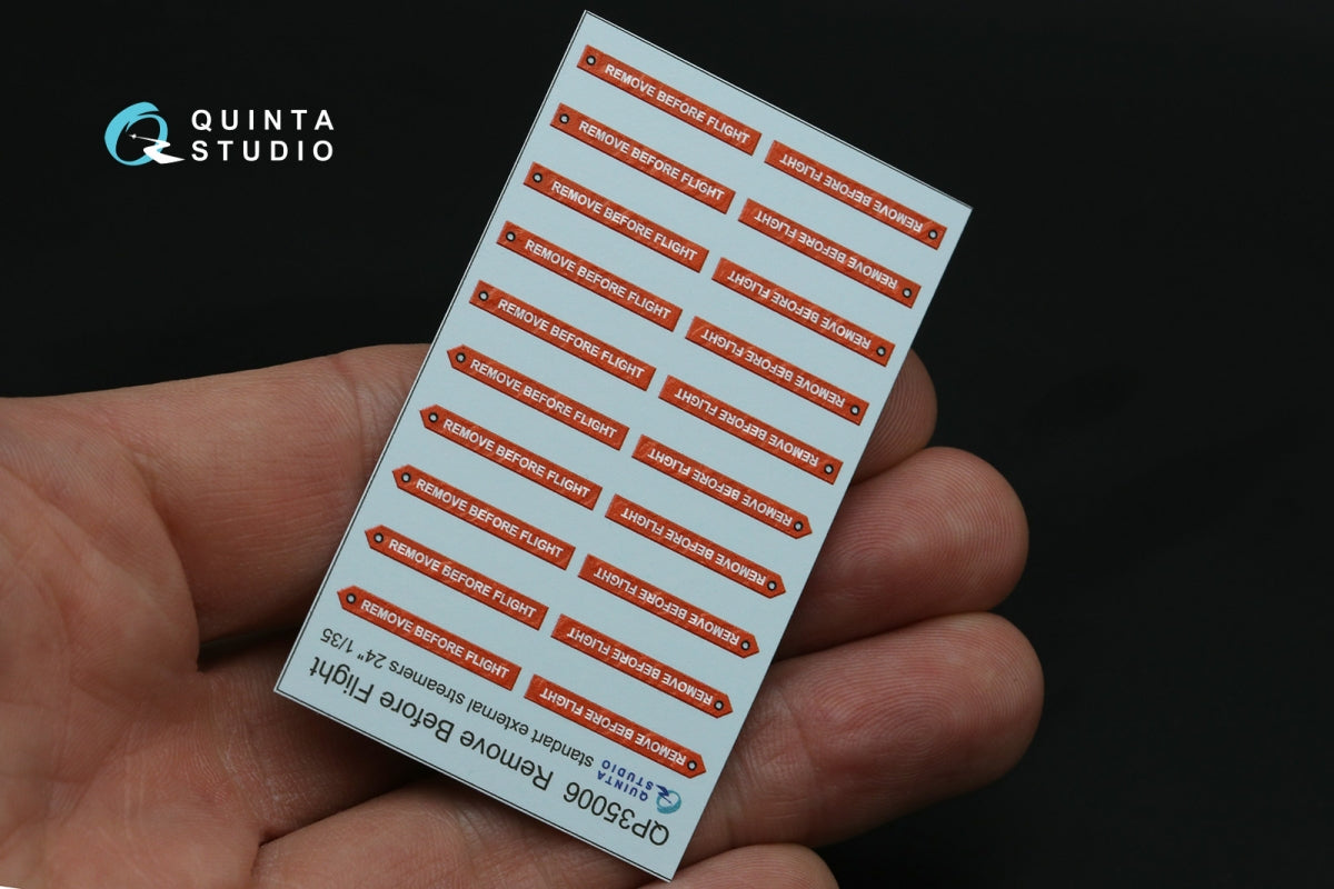 Quinta Studio QP35006 Remove Before Flight standart external streamer 24, 20 Pcs 1/35 – immagine 5
