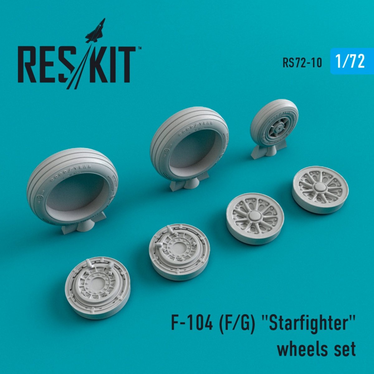 RESKIT RS72-0010 F-104 (F,G) &amp;quot;STARFIGHTER&amp;quot; WHEELS SET 1/72