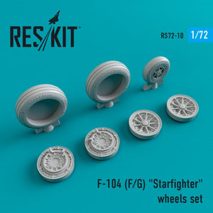 RESKIT RS72-0010 F-104 (F,G) &amp;quot;STARFIGHTER&amp;quot; WHEELS SET 1/72