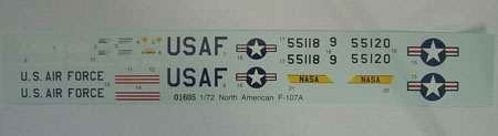 Trumpeter 01605 North American F-107A Ultra Sabre 1/72 – immagine 2