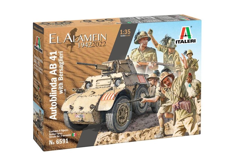 Italeri 6591 Autoblinda AB 41 with Bersaglieri El Alamein 1/35 – Bild 2