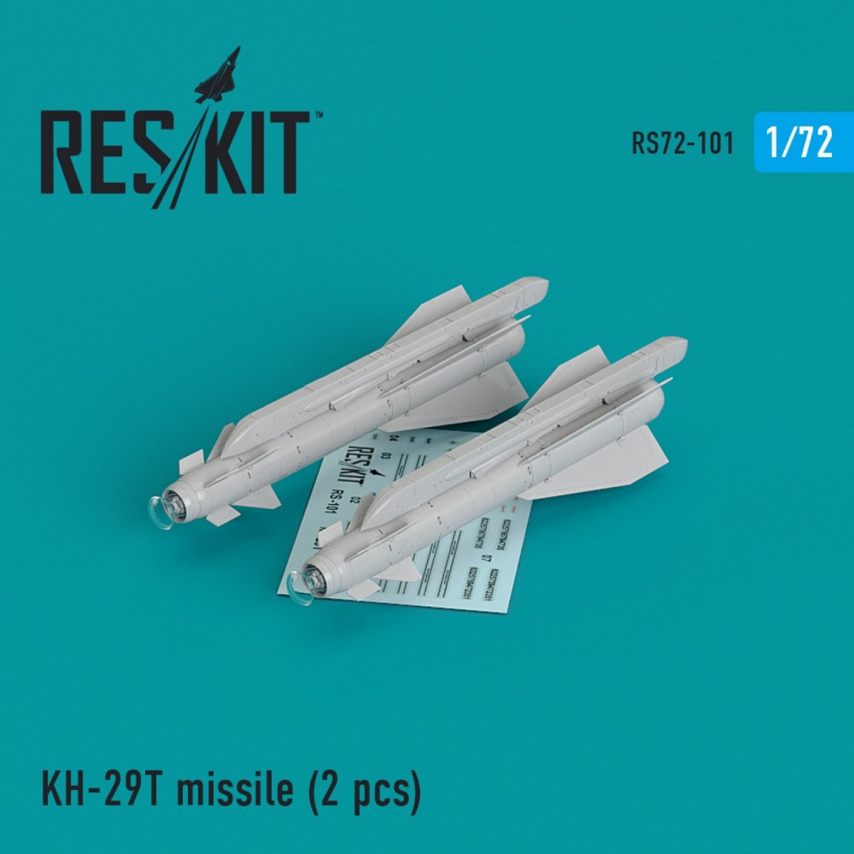 RESKIT RS72-0101 KH-29T (AS-14B 'KEDGE) MISSILES (2 PIÈCES) 1/72 