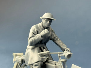 Modèle réduit Copper State Models F35-061 : Courrier de liaison britannique en pause (moto non incluse) 1/35  – image 3