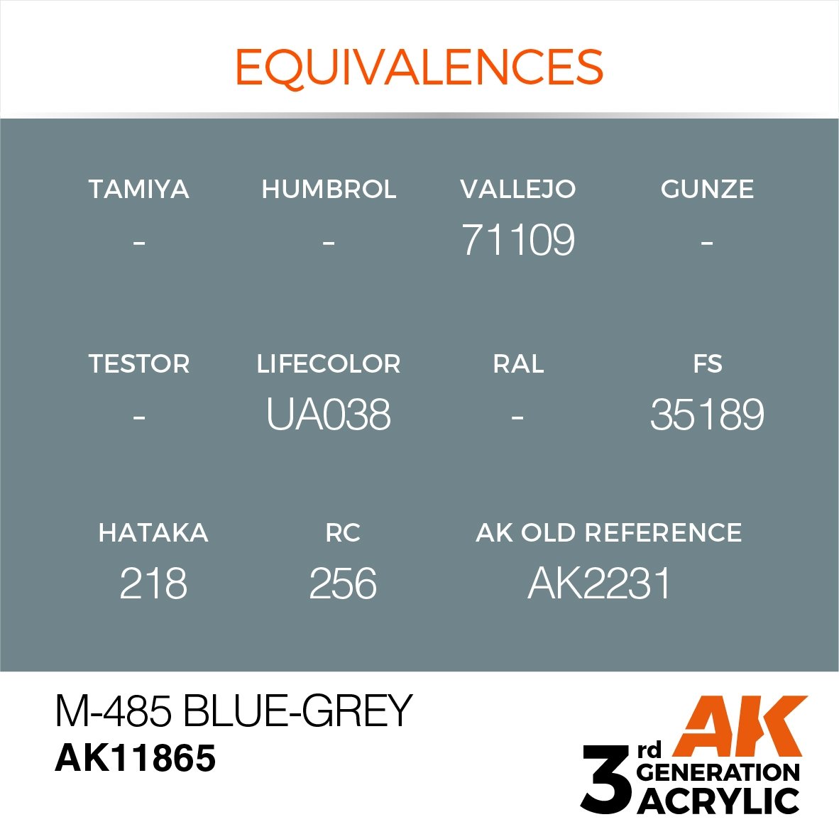 AK Interactive AK11865 M-485 BLUE-GREY – AIR 17 ml – Bild 3