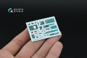 Quinta Studio QD+48579 MiG-21SMT Fishbed-K 3D-Printed &amp;amp; coloured Interior on decal paper (Eduard) (with 3D-printed resin parts) 1/48 – immagine 3