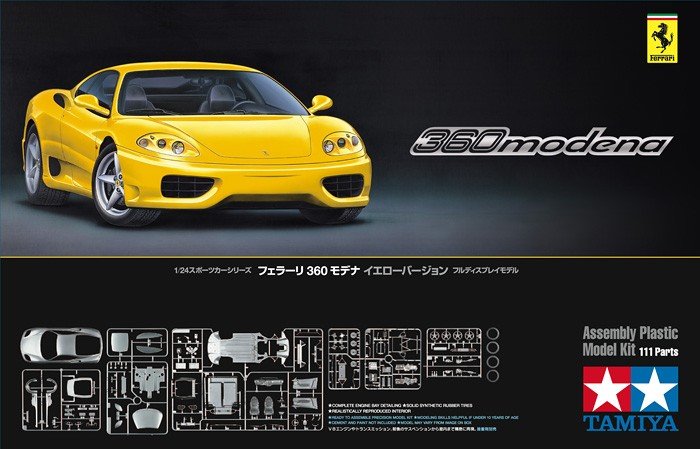 Tamiya 24299 Ferrari 360 Modena Yellow Version 1/24