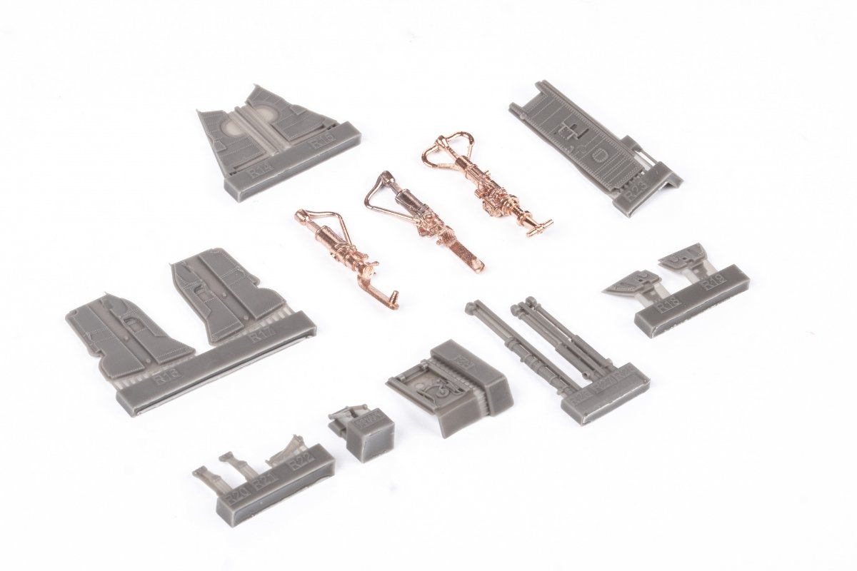 Eduard 648700 F-4B undercarriage legs BRONZE TAMIYA 1/48 – immagine 5