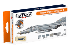 Hataka HTK-CS61 Modern Luftwaffe paint set vol. 3 (6x17ml)