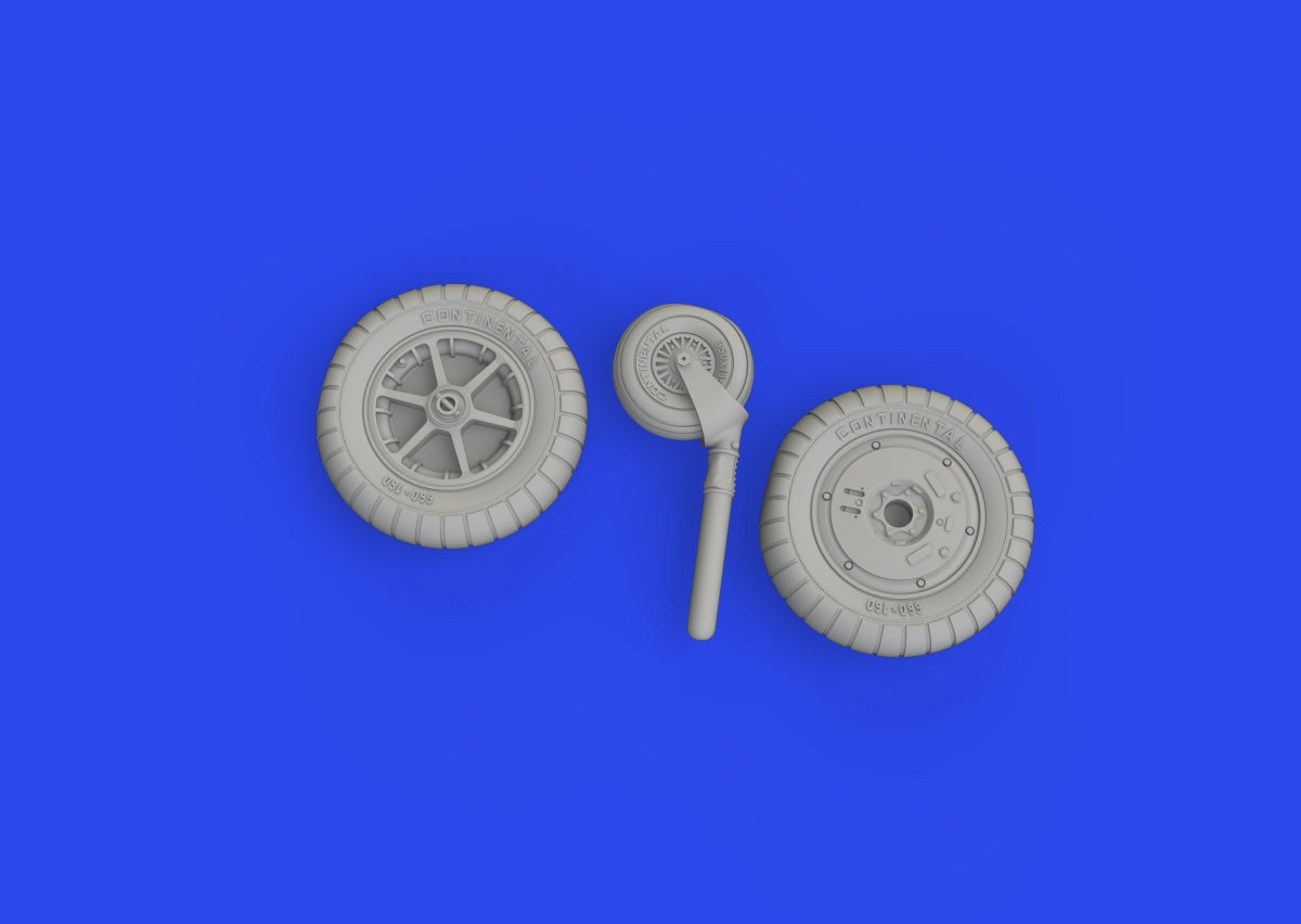 Eduard 672341 Bf 109G-2/ G-4 wheels for bulged wings PRINT Eduard 1/48 – imagen 5