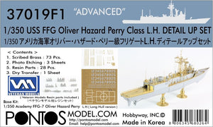 Pontos 37019F1 USS FFG Oliver Hazard Perry Class Long Hull Detail Up Set ADVANCED 1/350