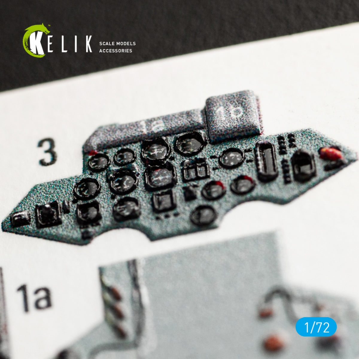 KELIK K72040 SU-27 INTERIOR 3D DECALS FOR TRUMPETER KIT 1/72 – Bild 3
